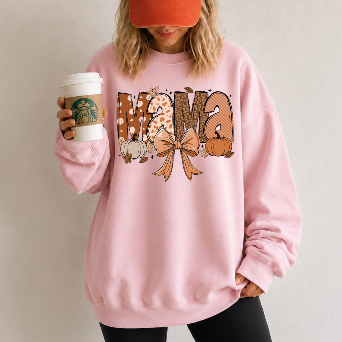 Mama Bow Pumpkin Fall Sweatshirt