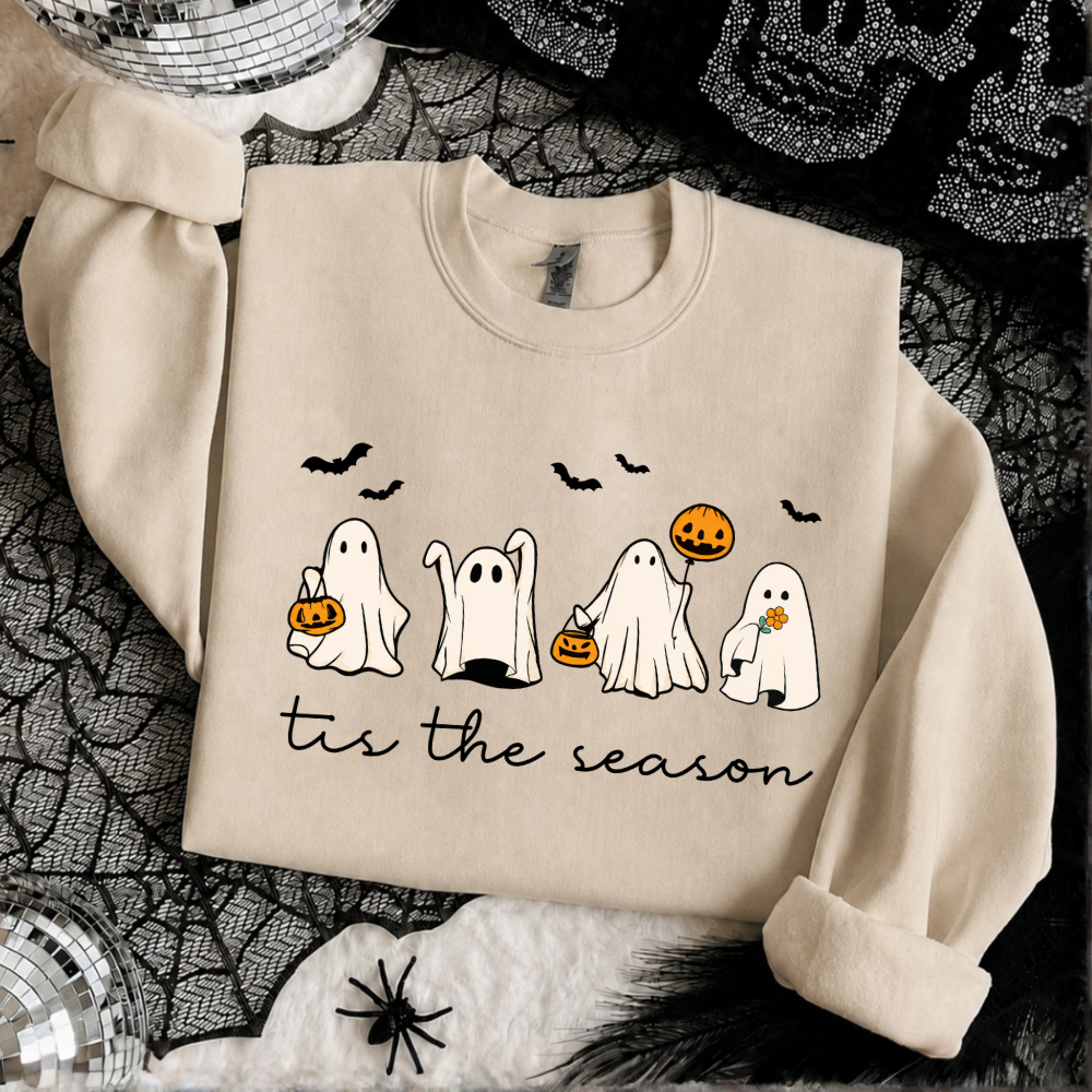 Tis The Season Ghost Halloween Sweatshirt