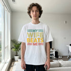 My Wife Beats Me T-Shirt - Funny Couple Humor Tee - Meme Graphic Shirt